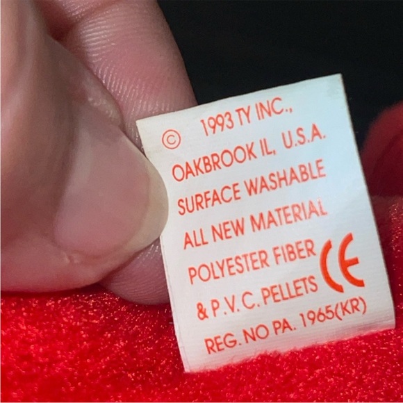 Ty Beanie Baby Pinchers PVC Pellets Rare - Picture 10 of 14